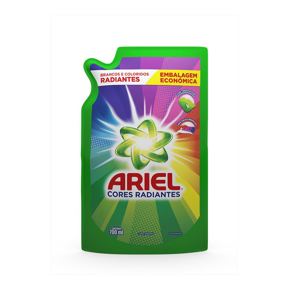 Refil Sabao Liquido Ariel Cores Radiantes 700ml