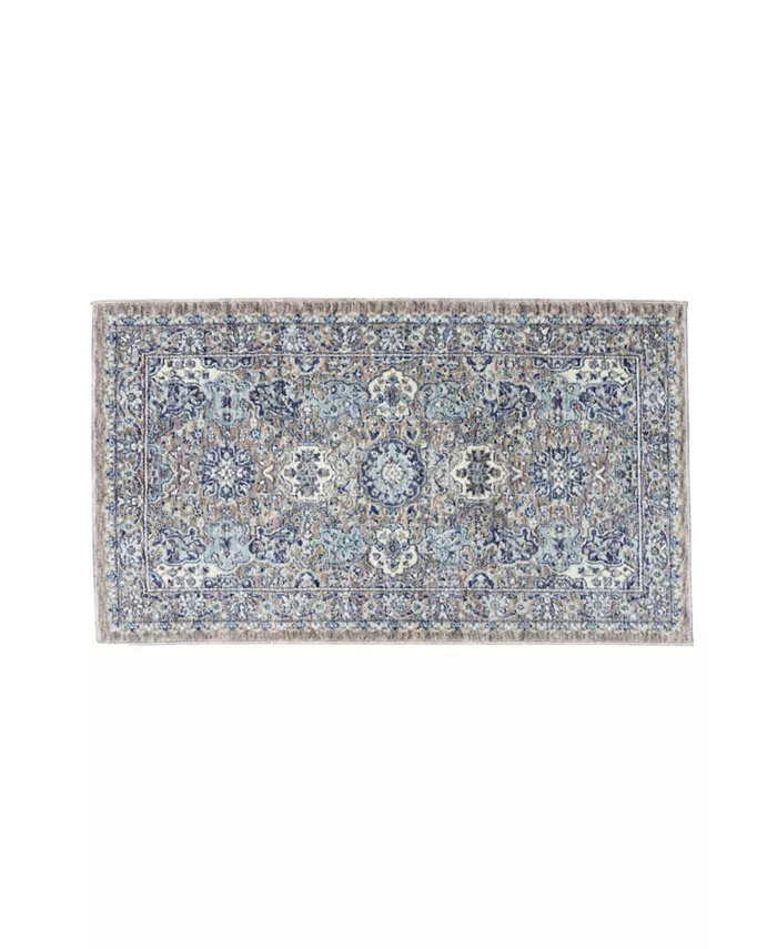Laura Ashley Jahni Turkish Mystic Chenille Accent Rug， 26.5