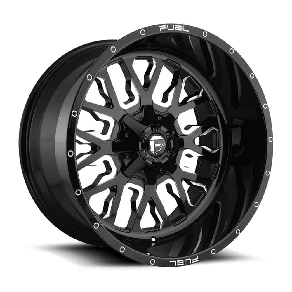 Fuel 1PC D611 STROKE D611 18X9 8X6.5 GL-BLK-MIL 01MM