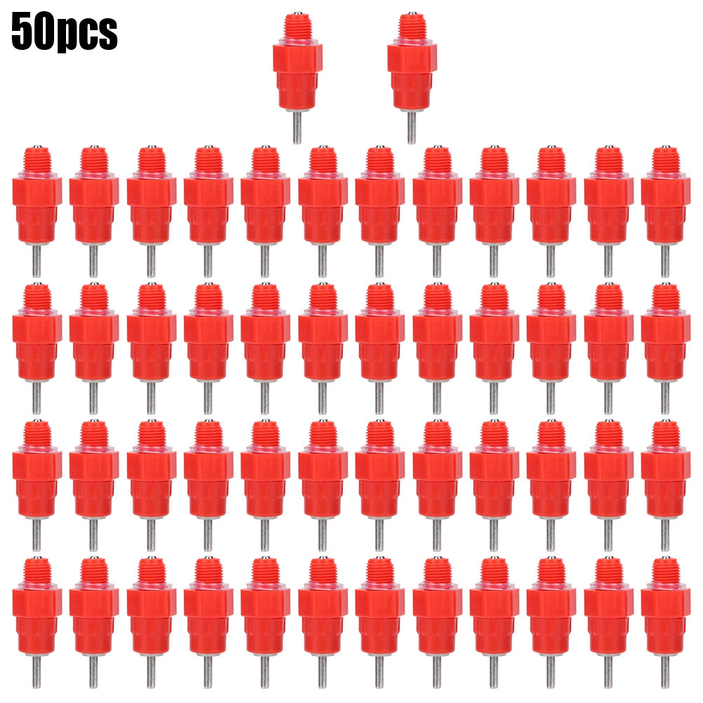 Chicken Feeder Nipple， 360°Chicken Poultry Chicken Water Drinker 350G / 12.34Oz Weight Goose Livestock For Home Bird Chicken