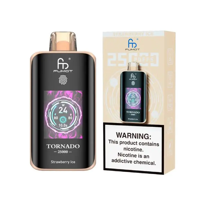 🧊 Fumot Tornado 25K – Einweg-Vape mit Dual-Mesh-Coil & LED-Display 🍓🥭🍏