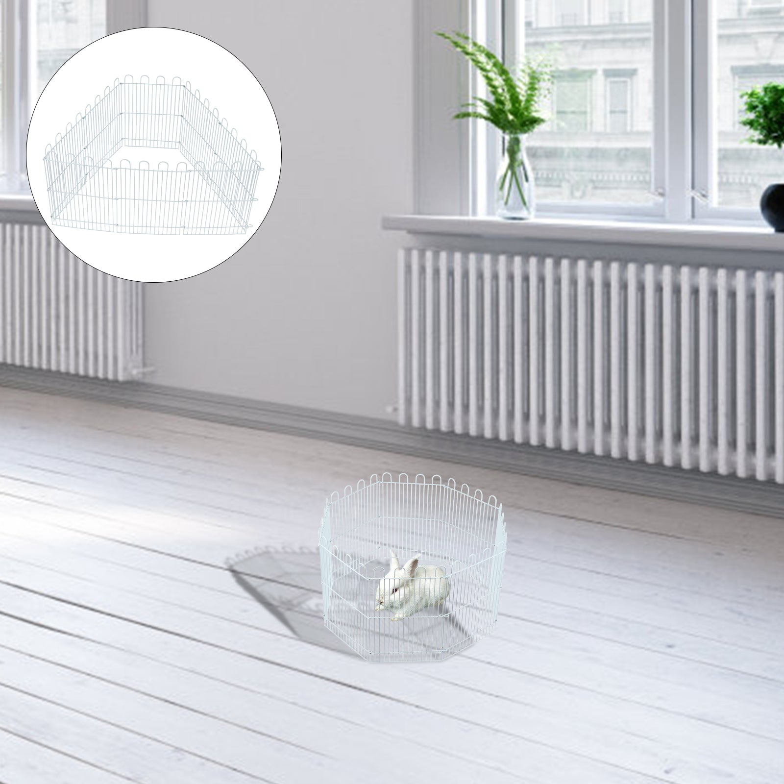 NICEXMAS 1 Set Guinea Pig Cage Rabbit Cage Playpen Small Animal Pet Playground Fence