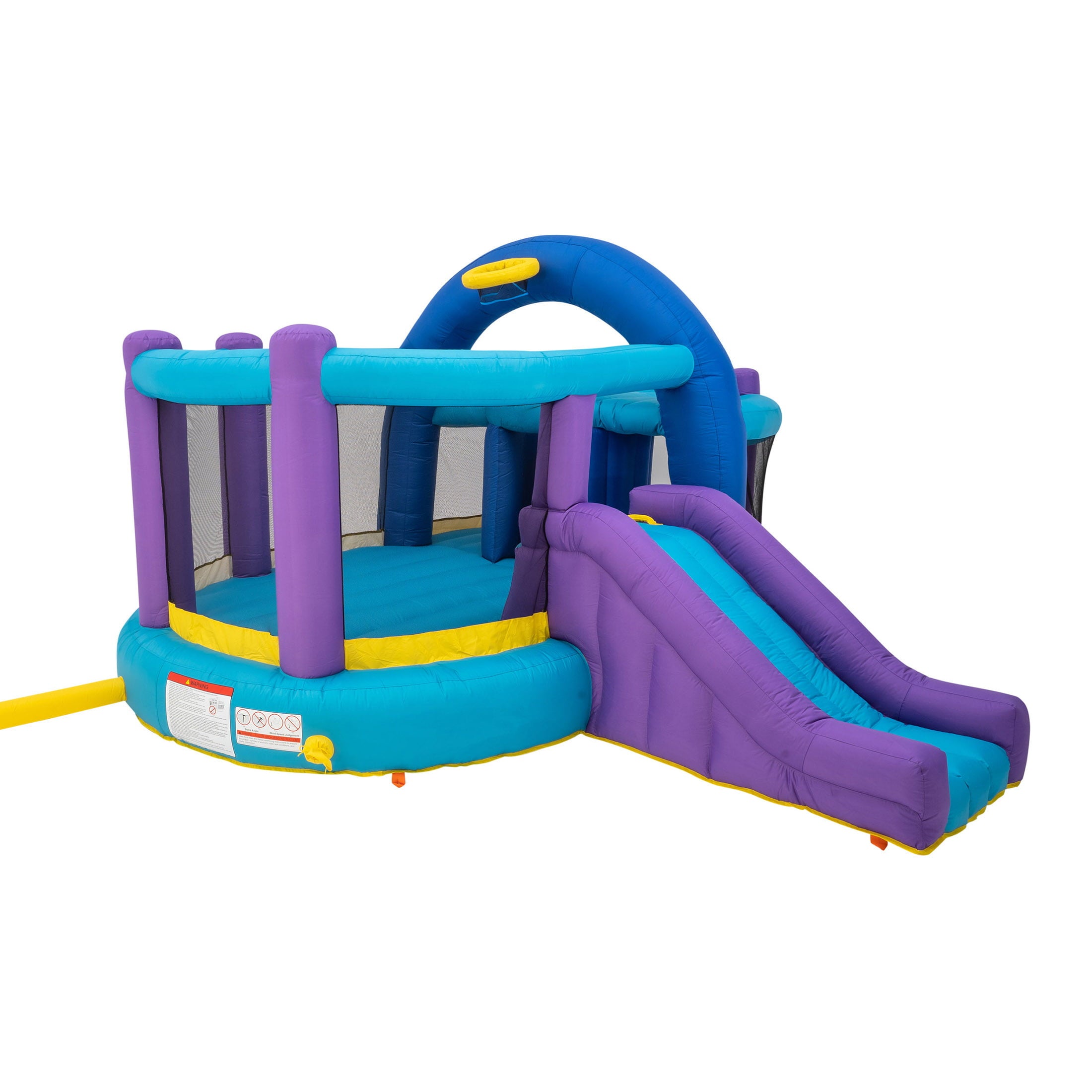 Inflatable Bounce House with Kid’s Whack-A-Play and Basketball Hoop - Blower Included