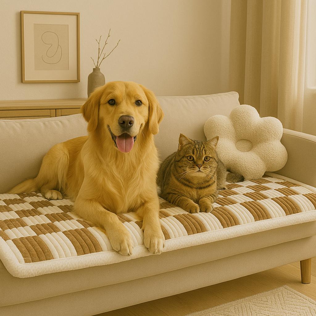 Stylish Pet Blanket | Furniture Protector for Dogs & Cats with Non-Slip Backing