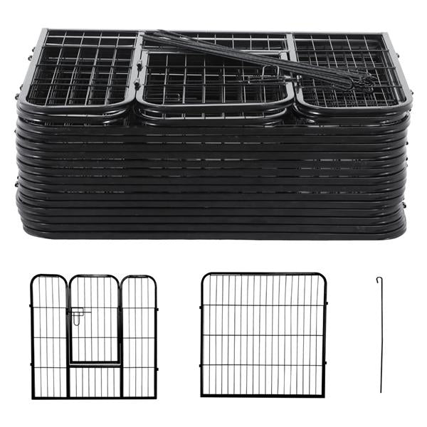 Yaheetech 24''H Heavy Duty Metal Dog Playpen， 16 Panels