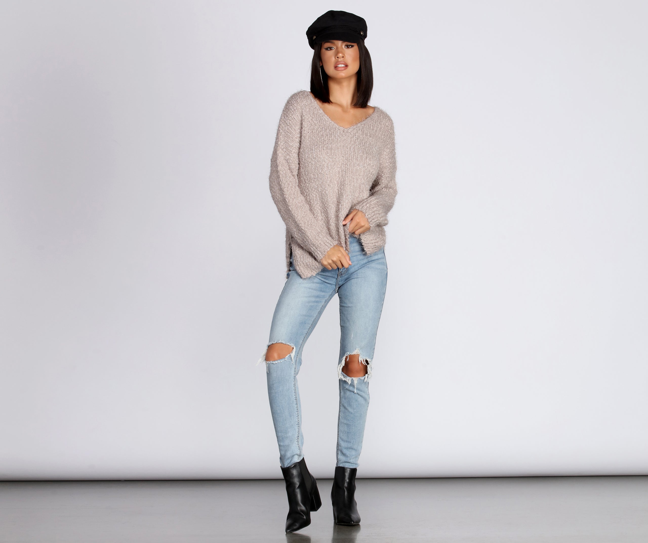 Fall Days Fuzzy Sweater