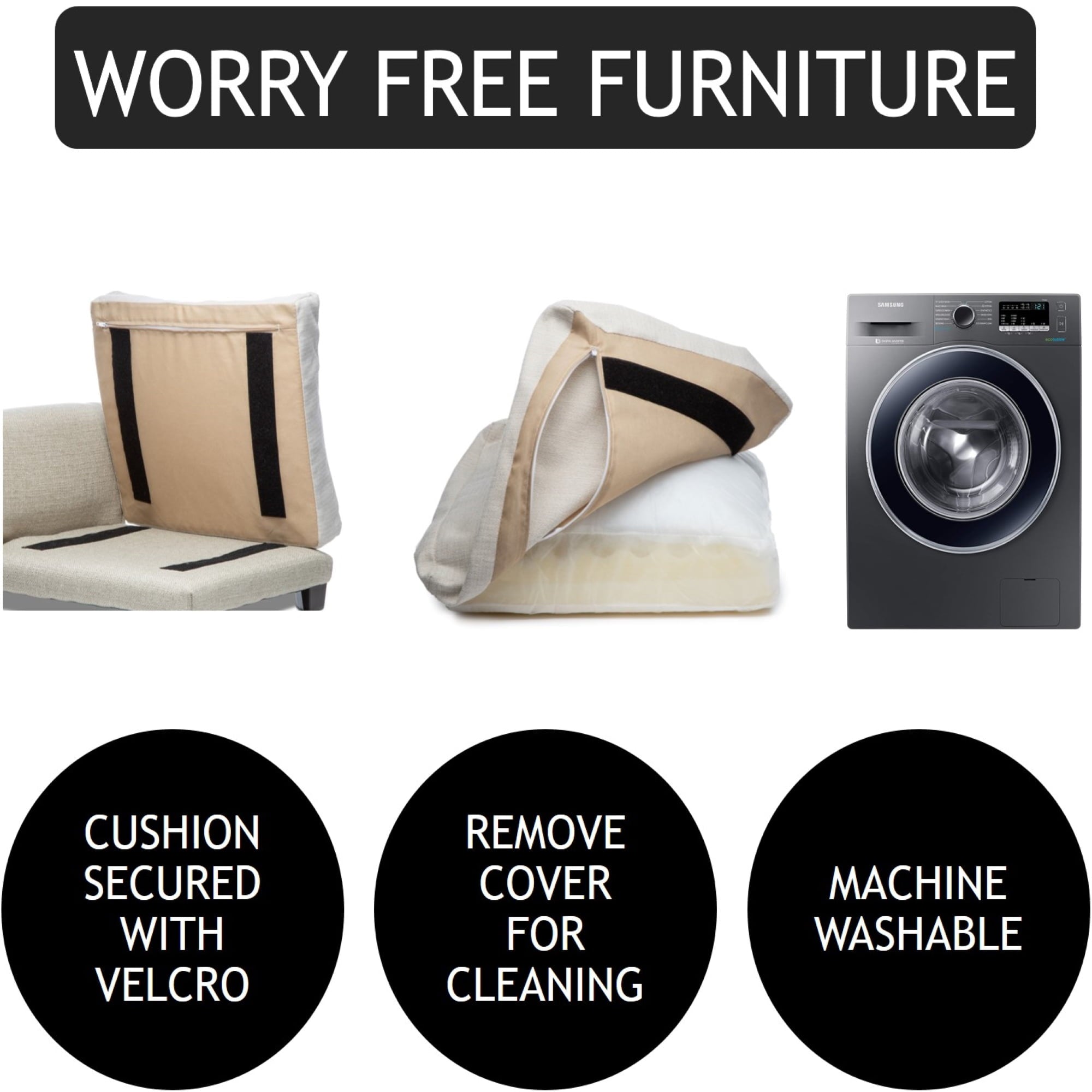 Club Nine Pets Metro Orthopedic dog Bed， Large， Ivory.