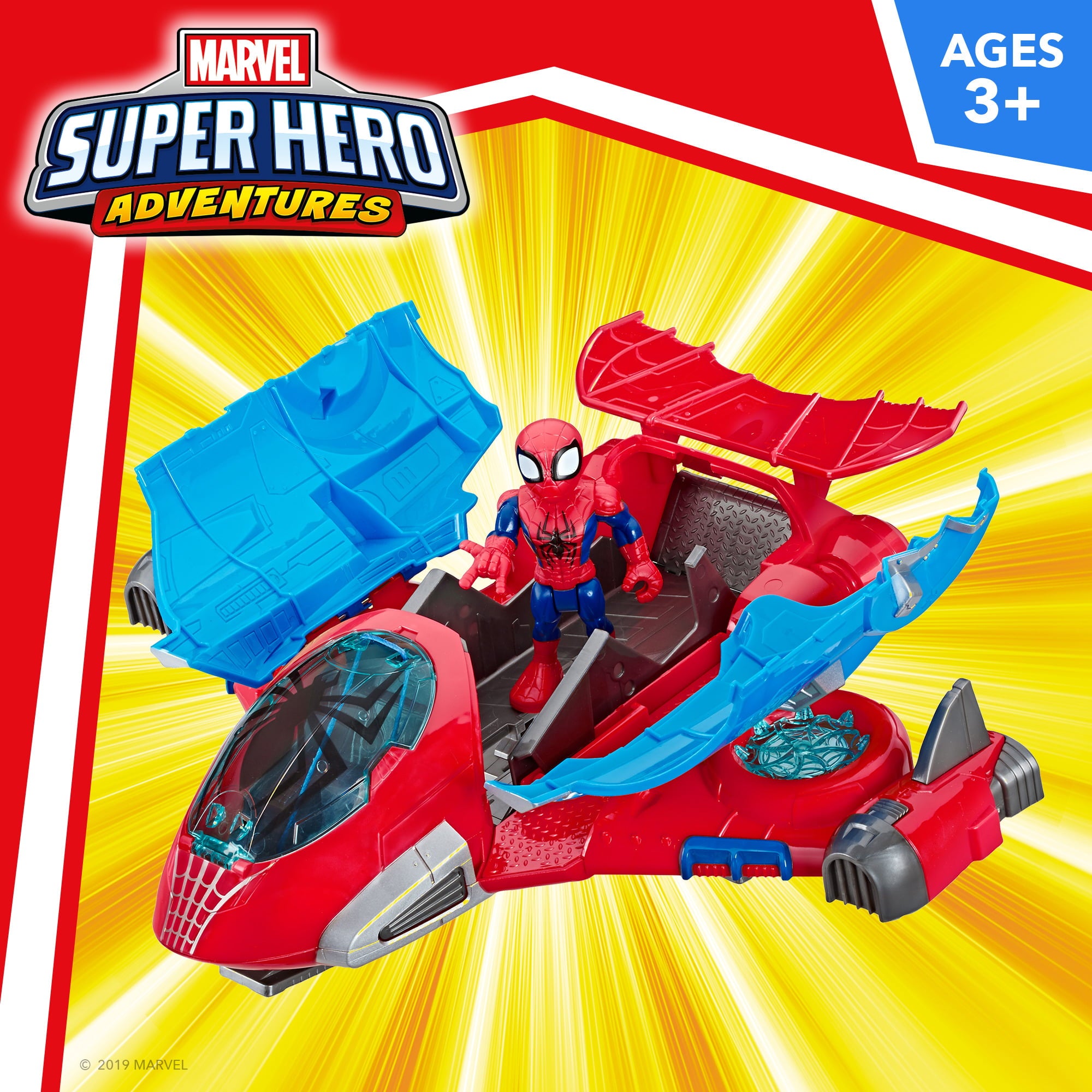 Playskool Heroes Marvel Super Hero Adventures Spider-Man Jetquarters， Ages 3+