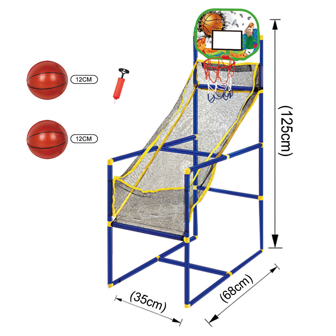 Kids Basketball Hoop Arcade Game with 2 Balls， Mini Indoor Toy Basketball Shooting System， Basketball Gift