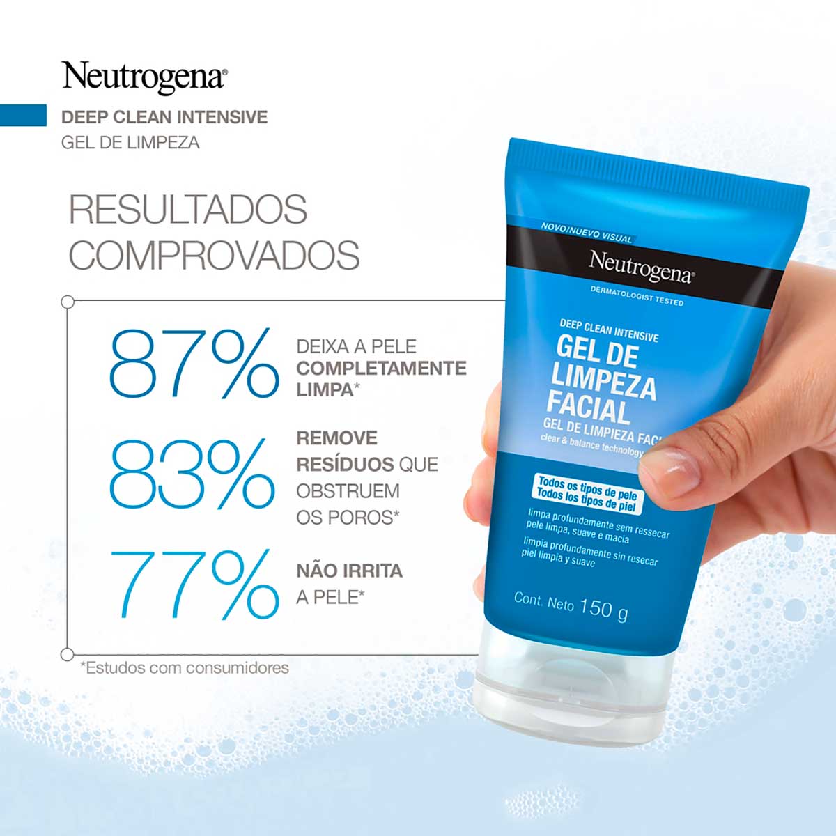 Gel de Limpeza Profunda Neutrogena Deep Clean Intensive 150g