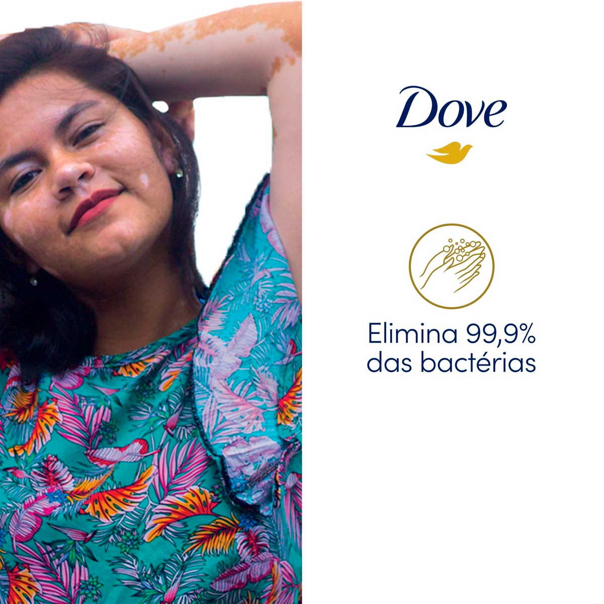 Sabonete em Barra Antibacteriano Dove Cuida & Protege Caixa 90 g