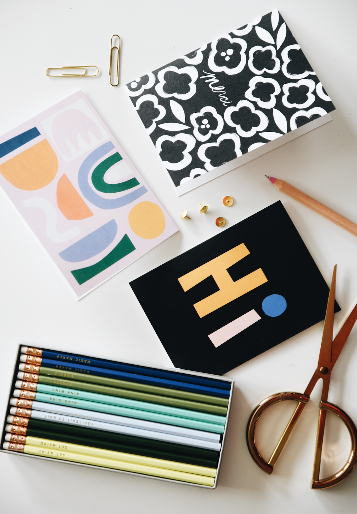 Shapes Collage Greeting Card