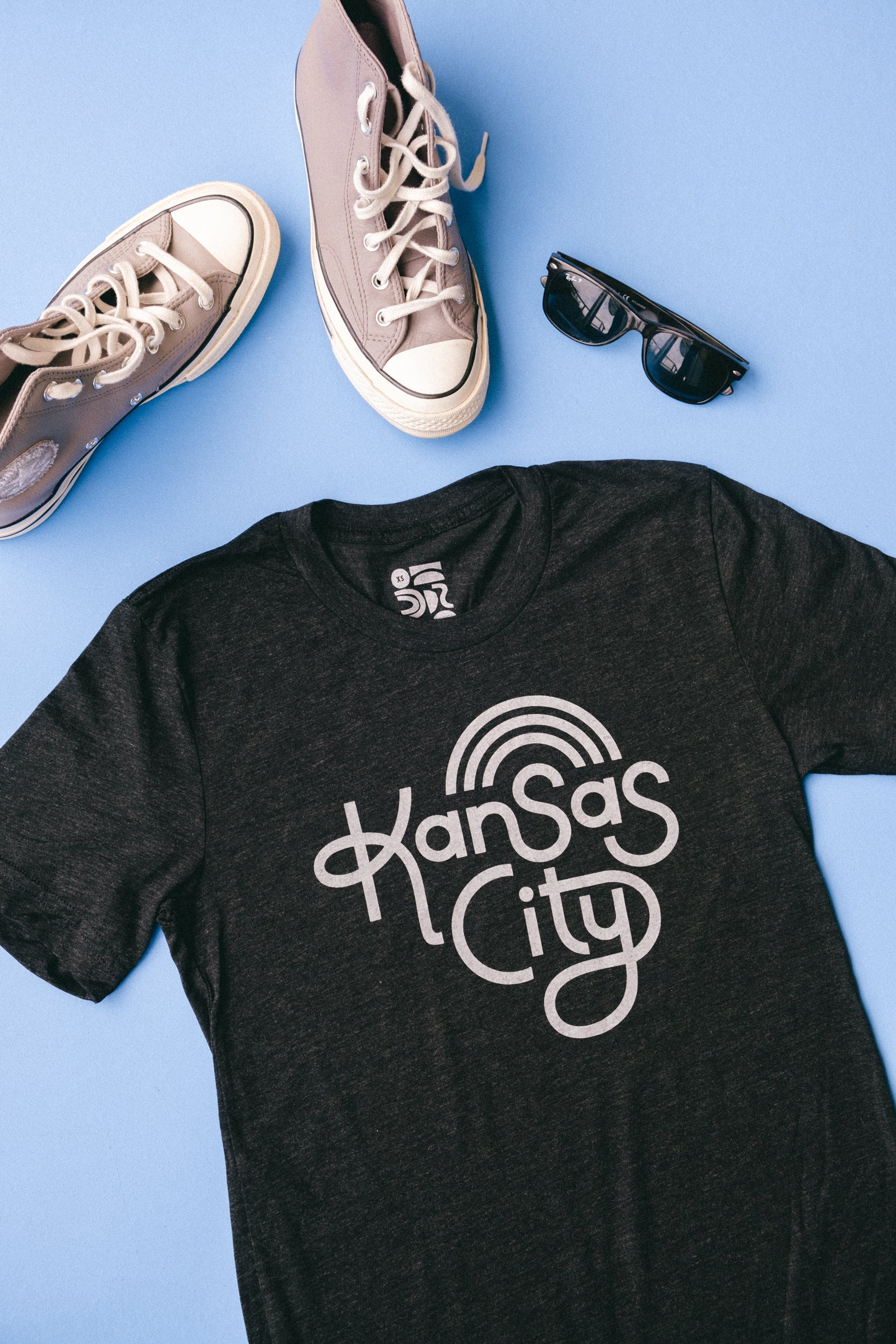 Retro Kansas City T-Shirt - Charcoal