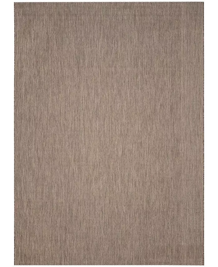 Safavieh Courtyard Brown and Beige 8' x 11' Sisal Weave Outdoor Area Rug