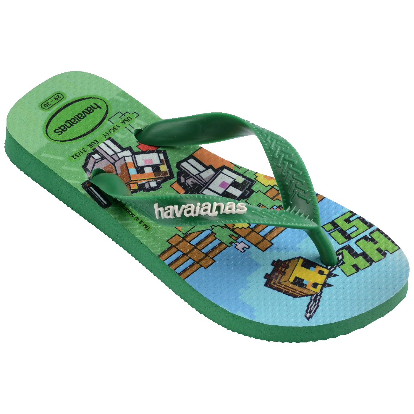 Chinelo Havaianas Infantil Minecraft
