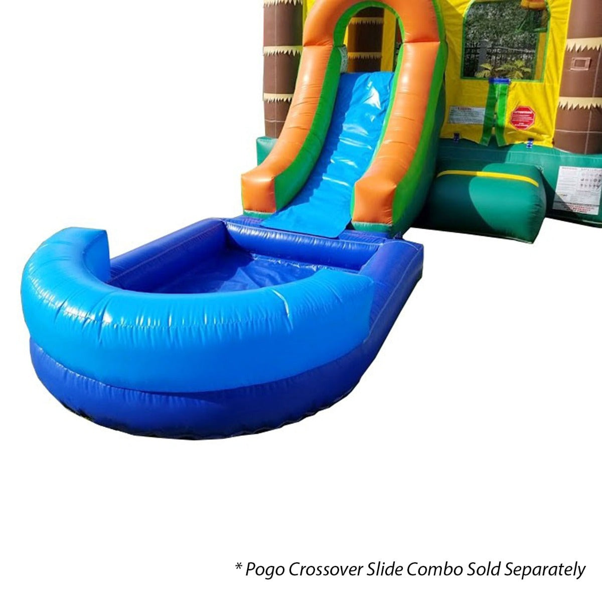 Pogo Bounce HouseInflatable Splash Pool / Ball Pit Add-on for Pogo Crossover Bounce House with Slide， 8 ft x 6 ft