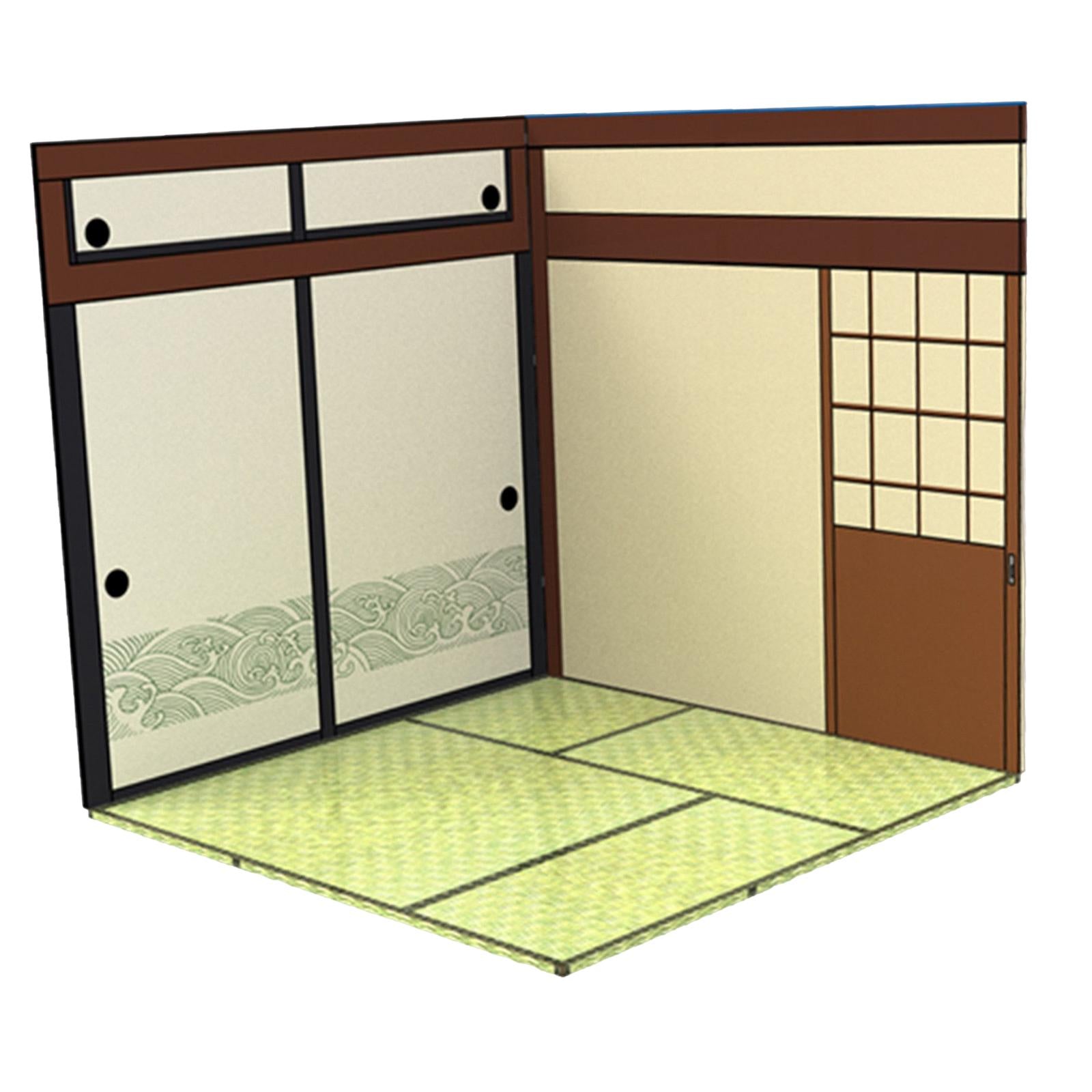 1/12 Backdrop Display Storage Collection Organizer Decoration for Action Figure Dolls， 1:12 Car Display Show Background Interior