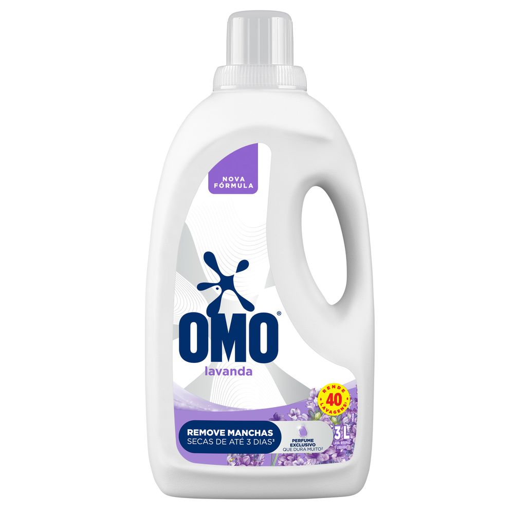 Lava-Roupas Liquido Lavanda Omo Galao 3 L