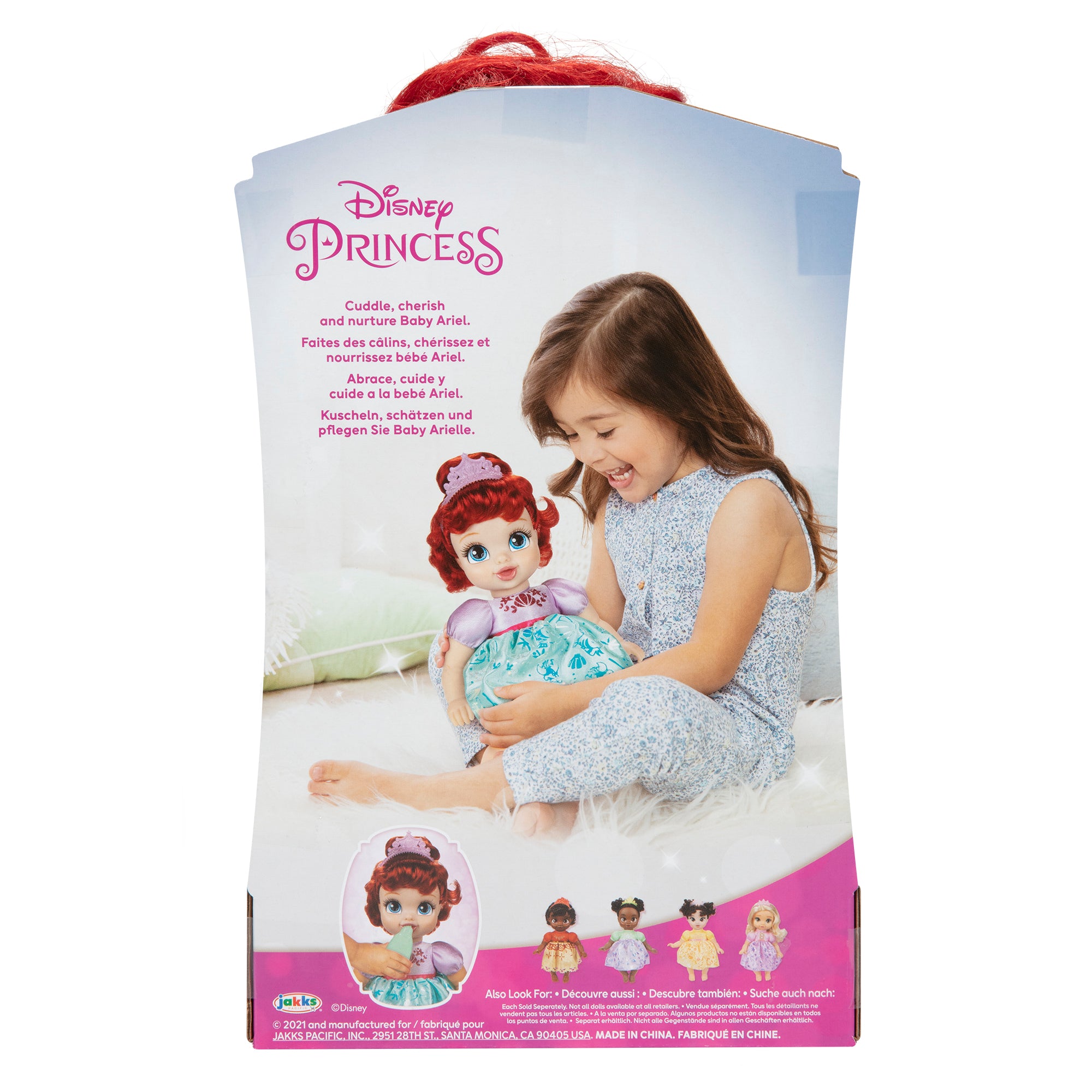 Disney Princess Deluxe Ariel Baby Doll Includes Tiara and Bottle, for Children Ages 2+