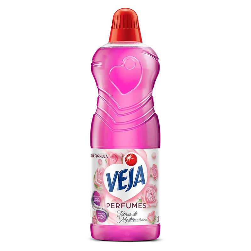 Limpador Perfumado Veja Flores do Mediterraneo - 1L