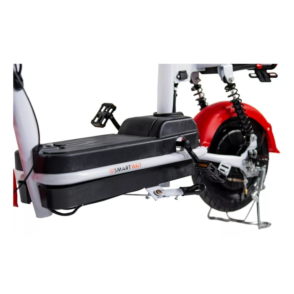 Bicicleta Elétrica Route 500w Adulto Sem CNH Scooter - Cor: Vermelho-Branco