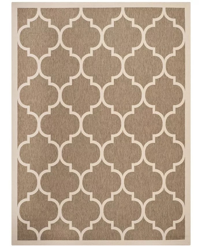 Safavieh Courtyard Brown and Bone 9' x 12' Outdoor Area Rug