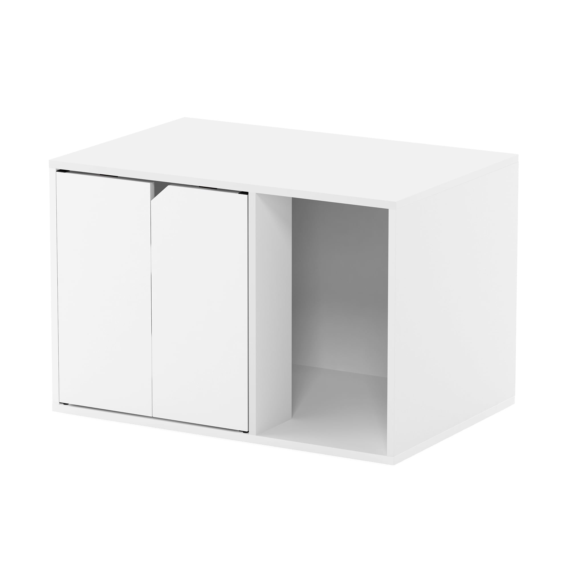 Furinno Peli Small Litter Box Enclosure， Solid White