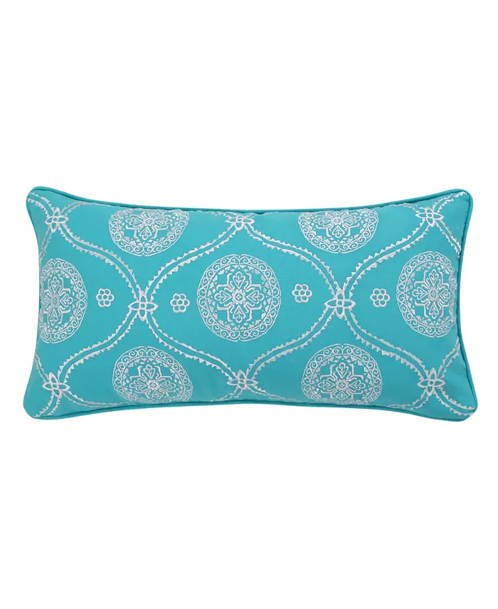 Levtex Mackenzie Embroidered Decorative Pillow， 12