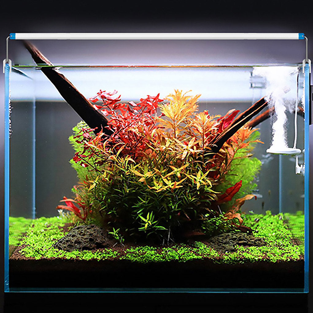Aquarium Light Adjustable Support Aquatic Plant Lighting Aluminum Alloy Slim LED EU Plug