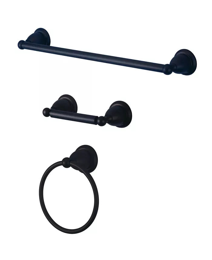 Kingston Brass Heritage 3-Pc. Bathroom Accessory Combo in Oil Rubbed Bronze