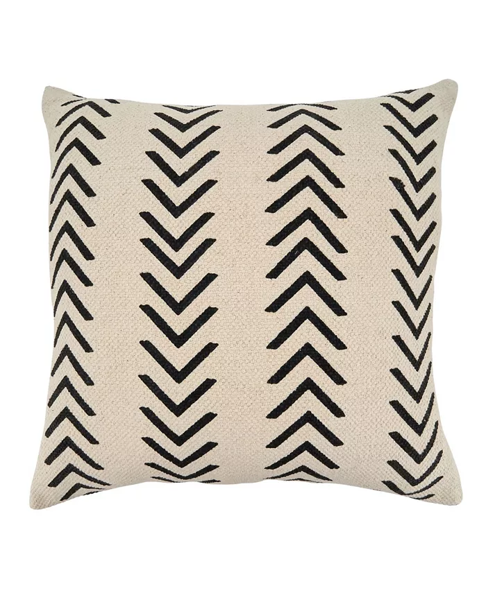 Saro Lifestyle Chevron Design Throw Pillow