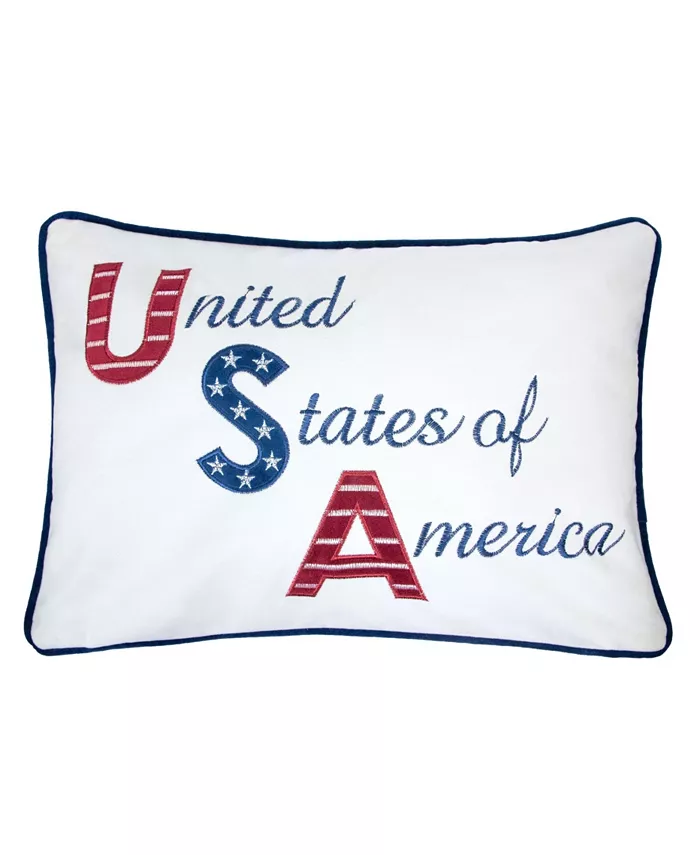 Homey Cozy Ellen Independence Day Rectangle Decorative Throw Pillow
