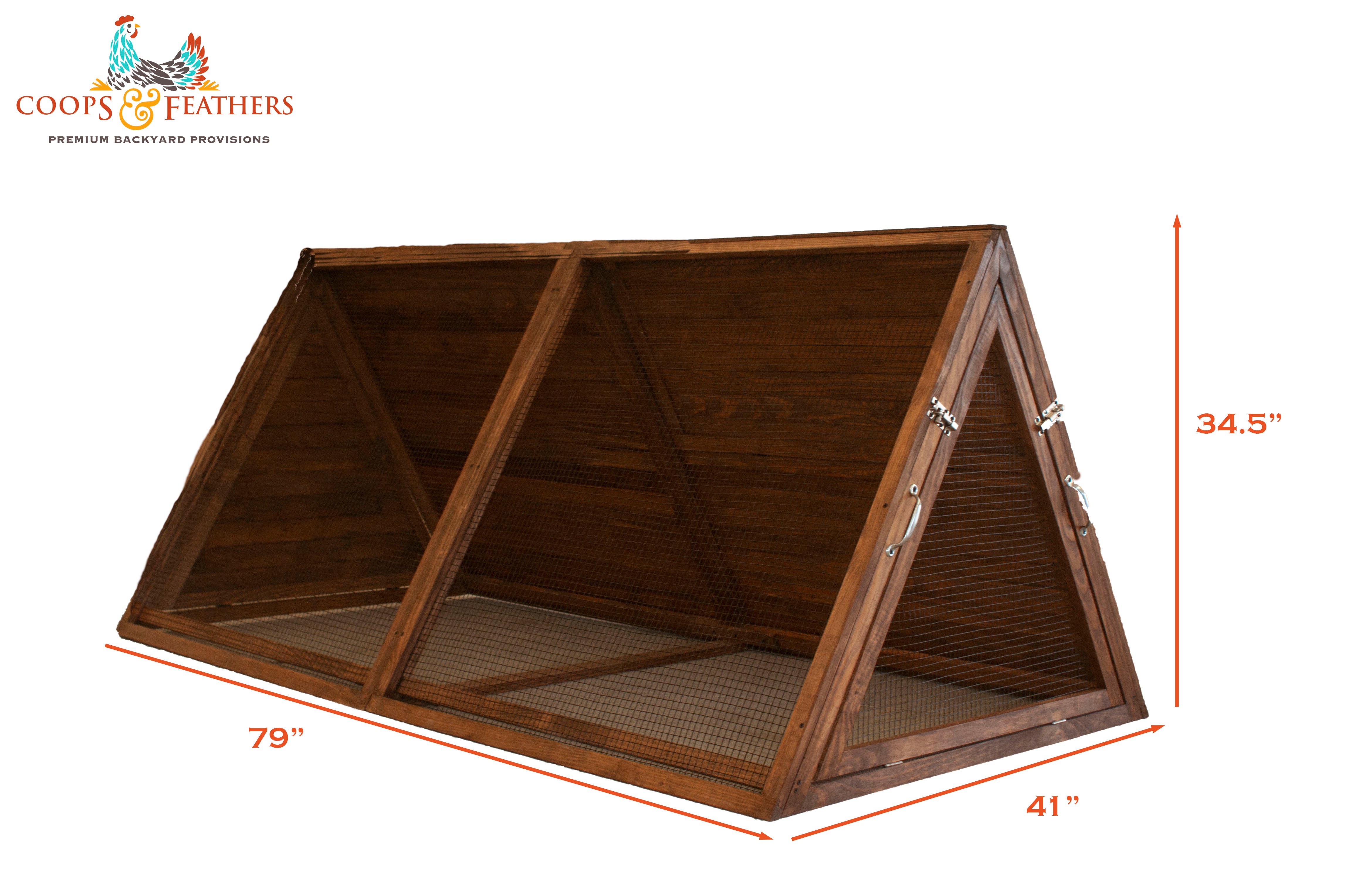 Coops and Feathers Chicken Tractor-Mobile