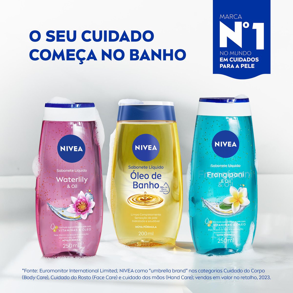 Sabonete Liquido NIVEA Frangipani & Oil 250ml