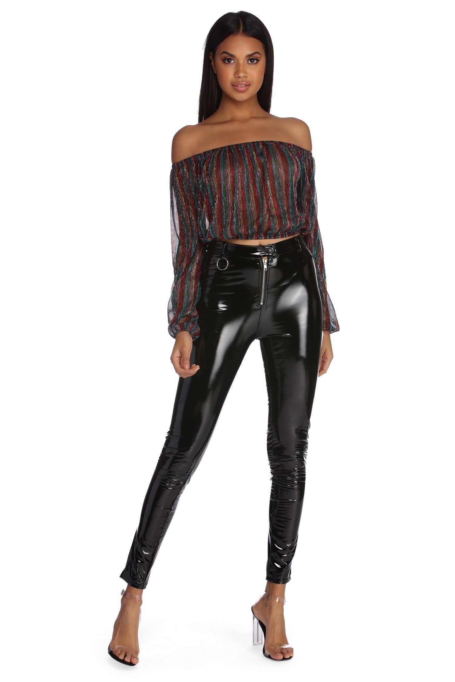 Rainbow Lux Striped Blouse