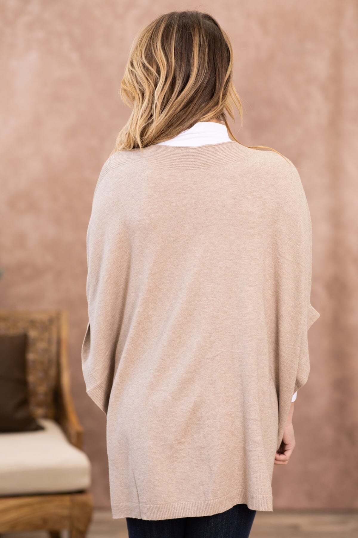 Tan and Gold Scattered Studs Sweater