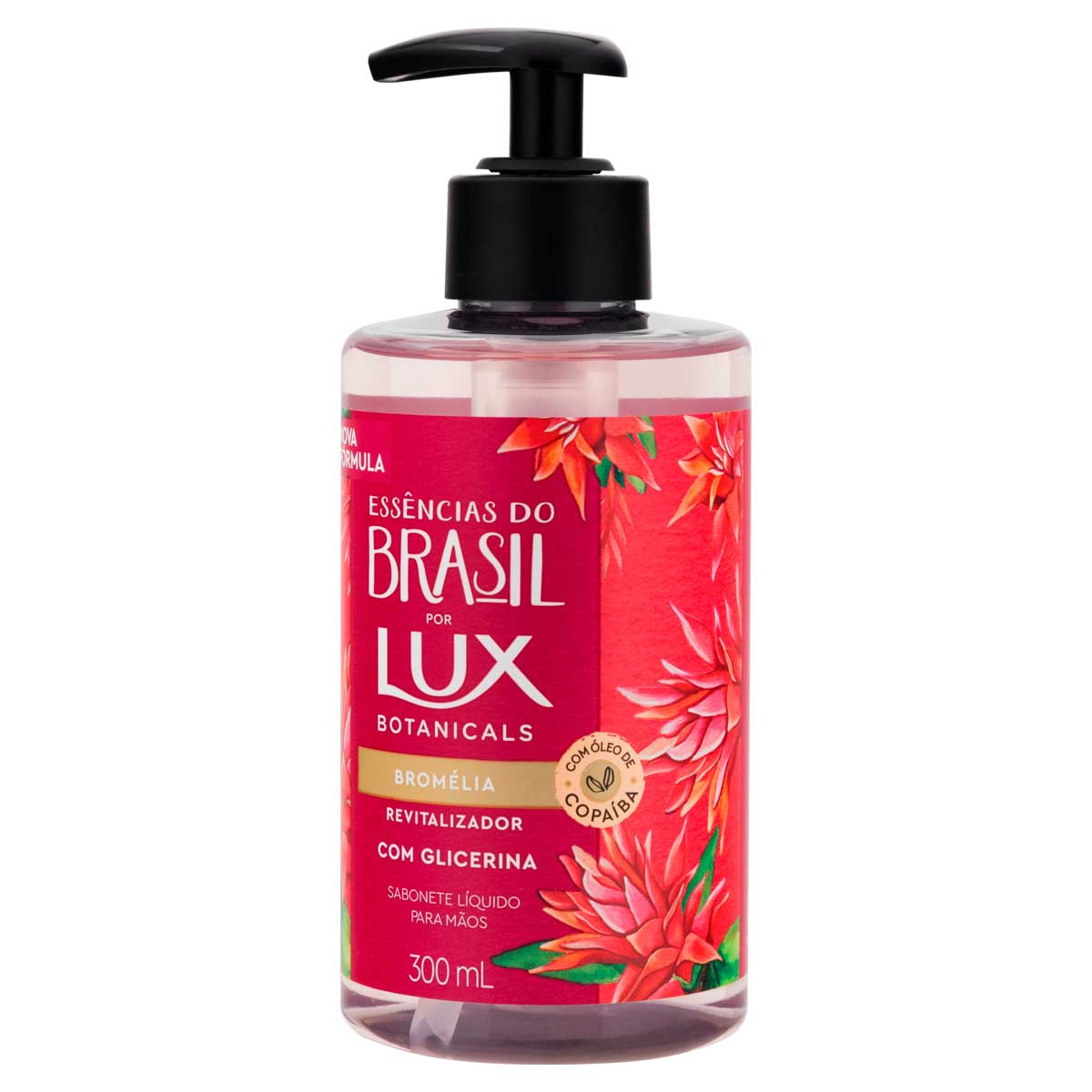 Sabonete Liquido de Glicerina para as Maos Bromelia Lux Botanicals Essencias do Brasil 300ml