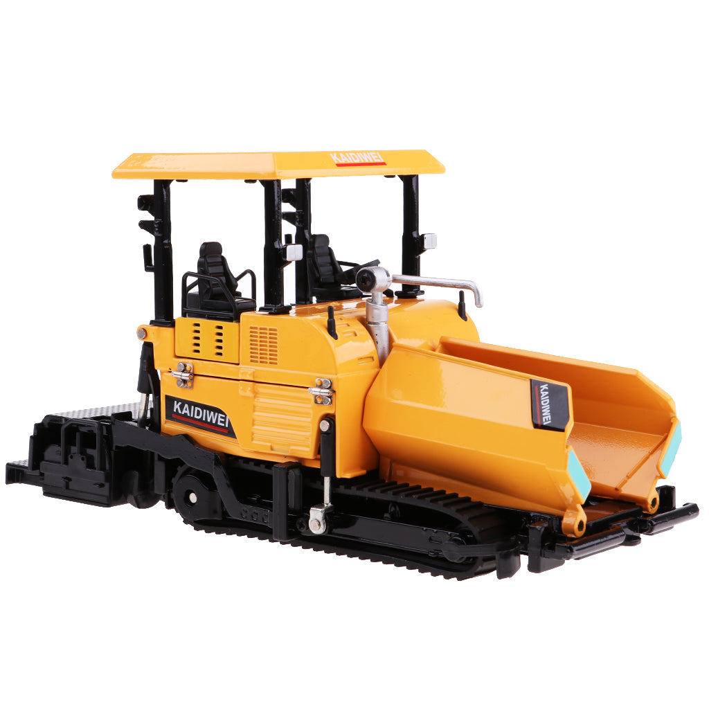 Children Kids 1/40 Alloy Tracked Paver Engineering Model Toy Vehicles Yellow