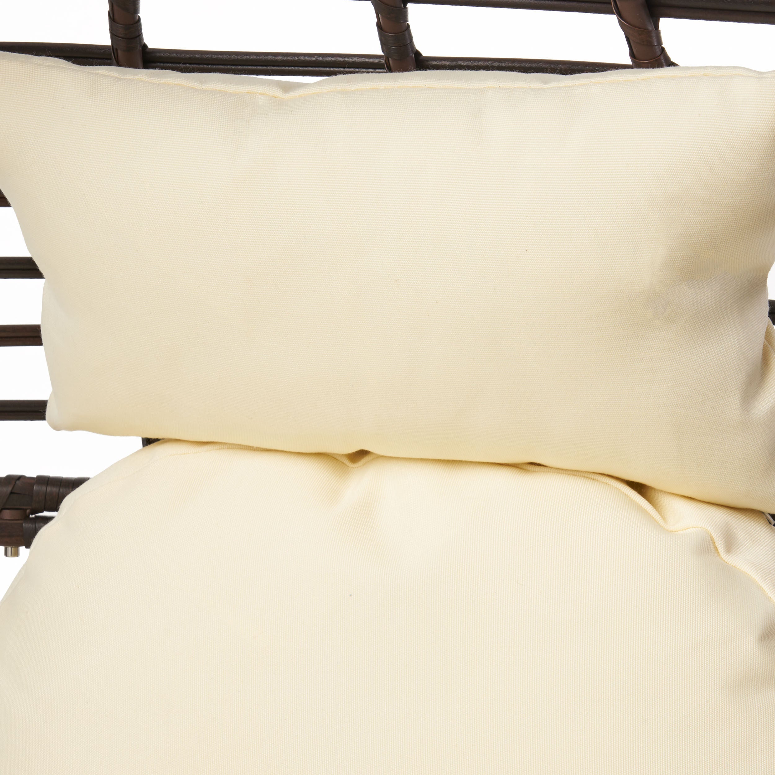 Dermot Outdoor Wicker Freestanding Wicker Teardrop / Egg Chair w/ Cushion