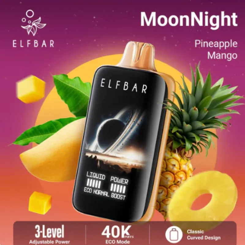 🌙 ELFBAR Moon Night 40K – 40,000-Puff Disposable E-Cigarette for Intense Nighttime Enjoyment