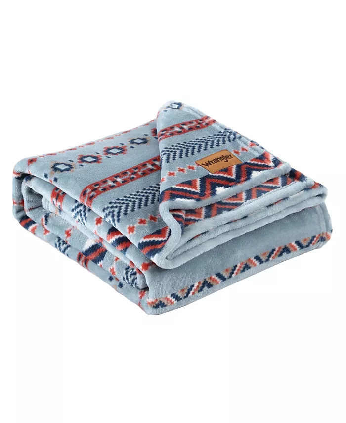 Wrangler Diamond Trail Ultra Soft Plush Throw， 70