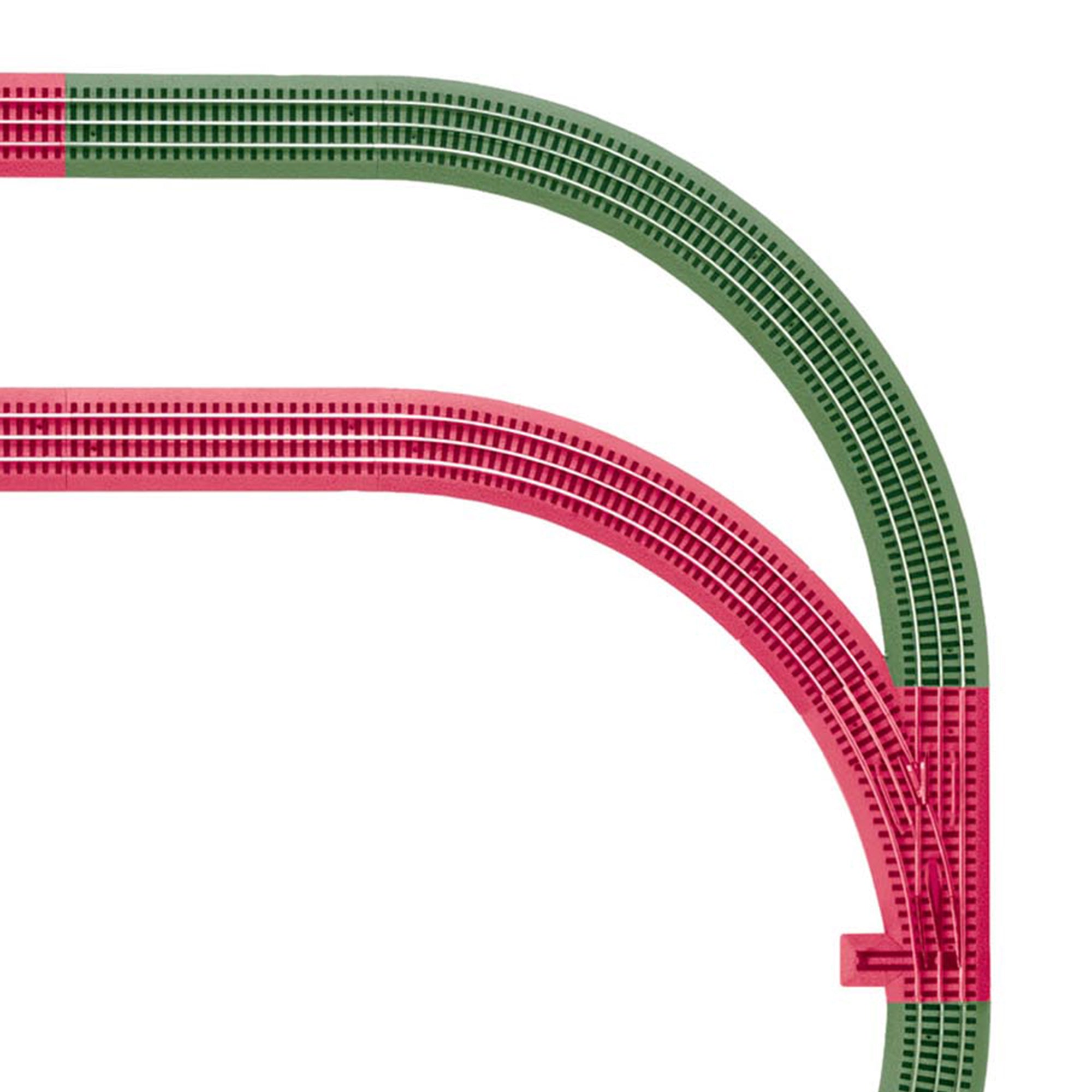 Lionel O Scale FasTrack Outer Passing Loop Expansion Pack Model Train Track