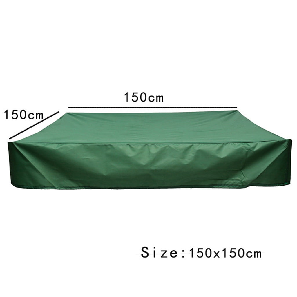 Fridja Sandbox Cover With Drawstring Waterproof Dustproof Protection Green