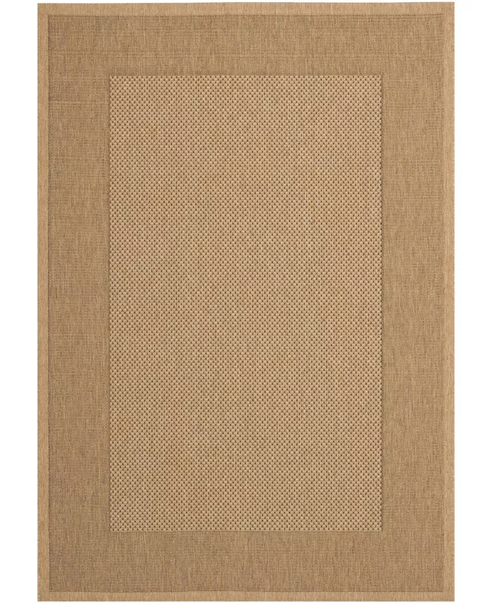 Safavieh Courtyard Natural and Gold 8' x 11' Outdoor Area Rug