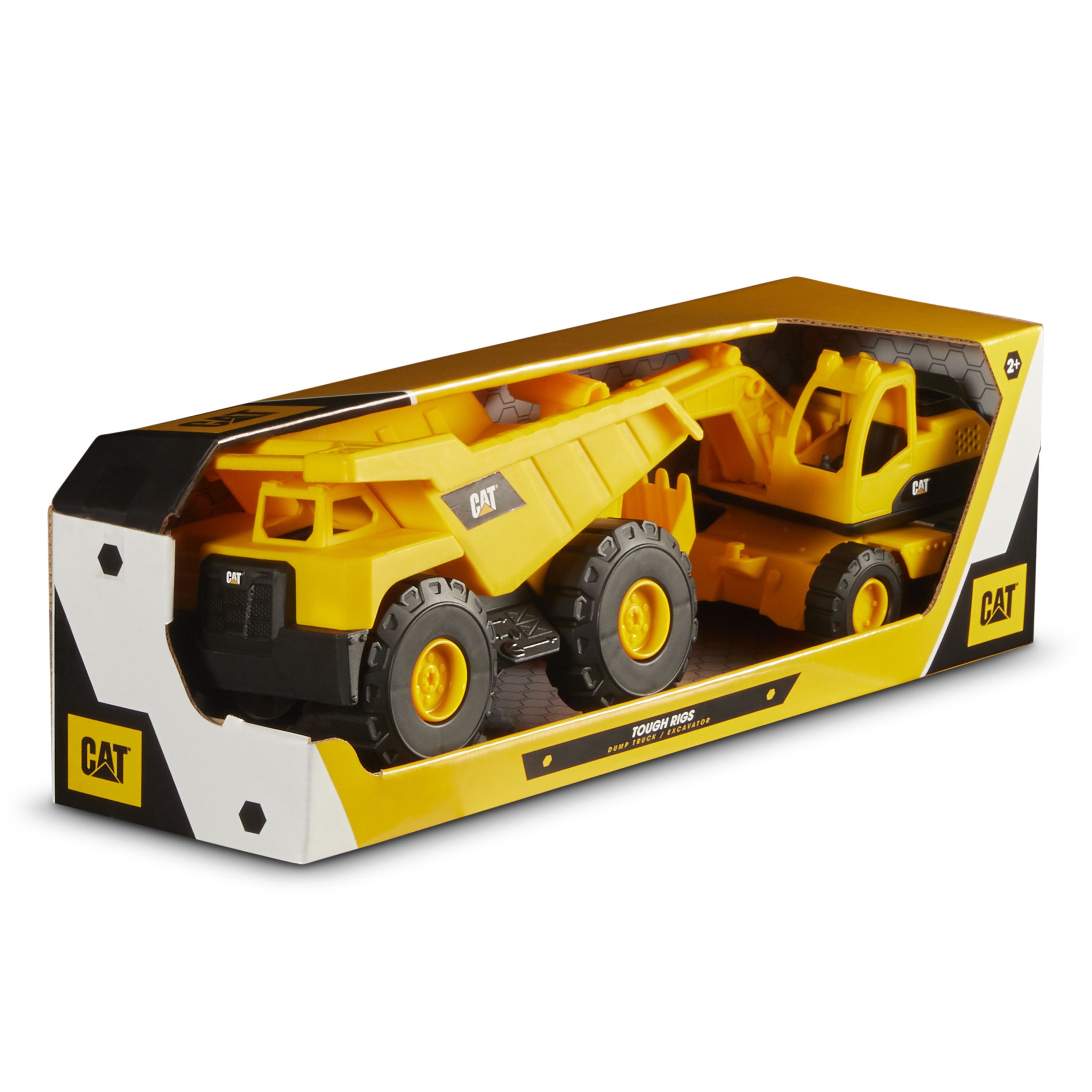 Caterpillar Tough Rigs Dump Truck and Excavator 2PK
