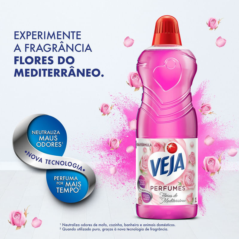 Limpador Perfumado Veja Flores do Mediterraneo - 500ml