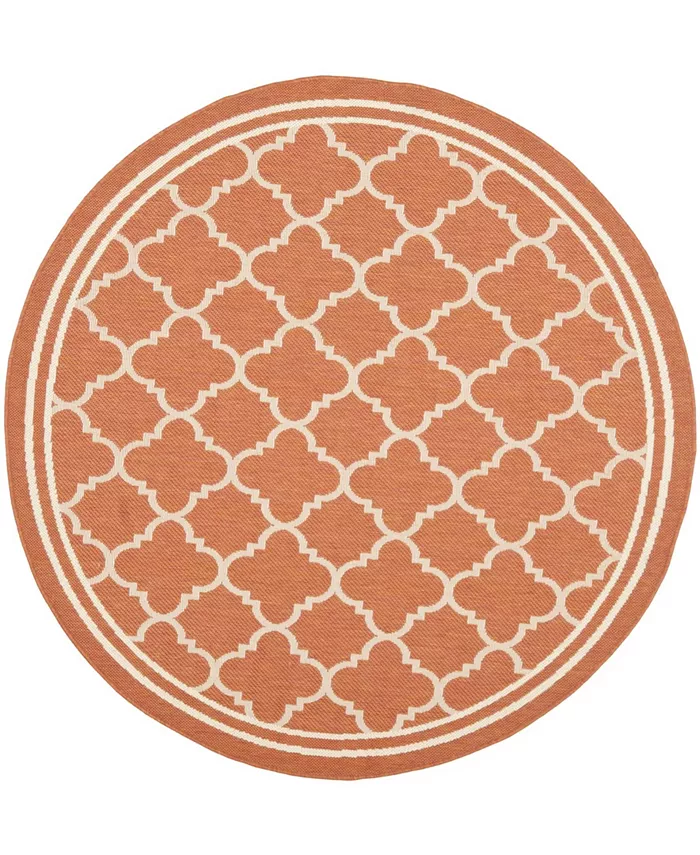 Safavieh Courtyard Terracotta and Bone 5'3