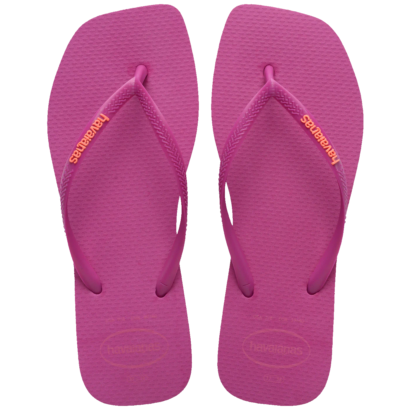 Chinelo Havaianas Slim Square Logo Pop Up