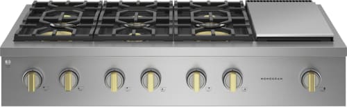 Monogram ZGU486NDTSS 48quot Professional Gas Rangetop with 6 Burners and