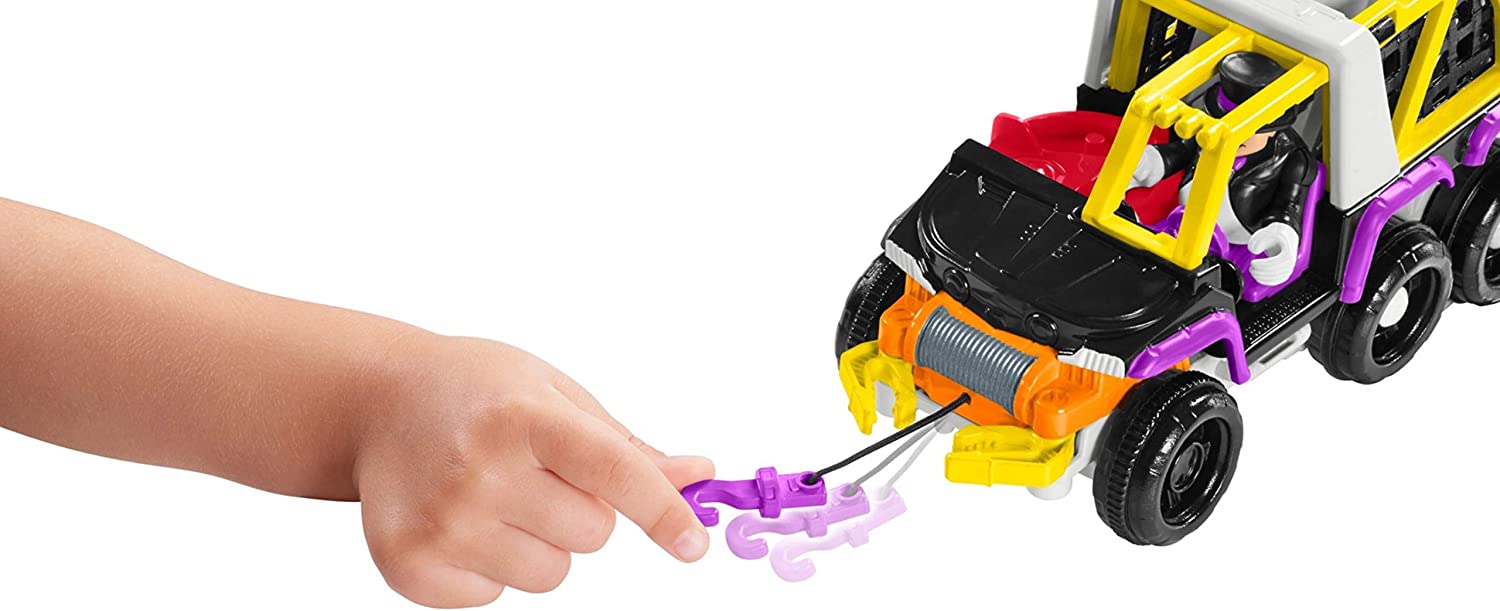 Imaginext Gotham City DC Superfriends Batman Villain vehicle with Minifigure - Penguin and 8 Wheeler Truck
